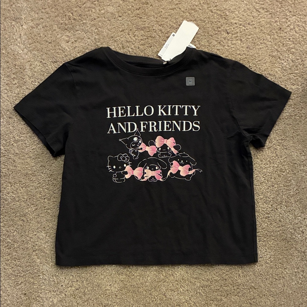 Uniqlo Black Hello Kitty and Friends Tee